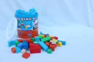 Wooden Advanced Building Block Set, 50 Pieces, Safe Water-Based Paint, Develops Motor Skills and Creativity Price in Pakistan | LAPTAB