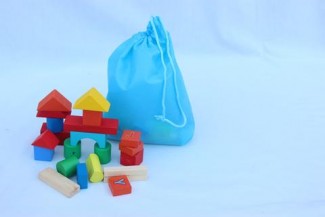 Wooden Advanced Building Block Set, 50 Pieces, Safe Water-Based Paint, Develops Motor Skills and Creativity Price in Pakistan | LAPTAB