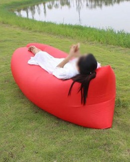 Inflatable Air Sofa Waterproof Portable Lay Bag for 2-3 People, Durable Ripstop Polyester Price in Pakistan | LAPTAB