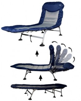 Foldable Padded Sun Lounger Chair-Bed with Adjustable Backrest and Metal Frame Price in Pakistan | LAPTAB