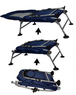 Foldable Padded Sun Lounger Chair-Bed with Adjustable Backrest and Metal Frame Price in Pakistan | LAPTAB