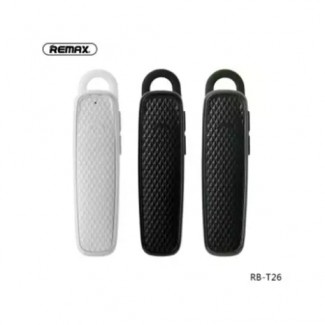 Remax RB-T26 Bluetooth Headset with Noise Cancellation, 4-Hour Talk Time, Ear Hook, Compatible with iPhone and Android Devices Price in Pakistan | LAPTAB