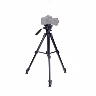 Yunteng VCT-691 Aluminum Alloy Tripod Stand with Panoramic Fluid Head, Quick Release Plate, Adjustable Height Price in Pakistan | LAPTAB