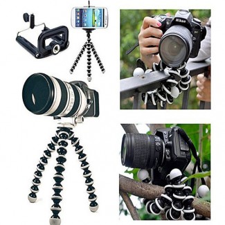 Gorilla Camera and Mobile Tripod Stand 829 Black with Flexible Legs and Compact Design Price in Pakistan | LAPTAB
