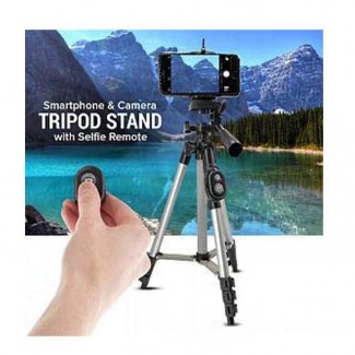 Aluminium DK 3888 Foldable Camera Mobile Stand with Bluetooth Remote Control Price in Pakistan | LAPTAB