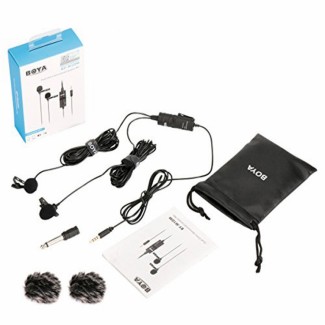 Boya BY-M1DM Dual Lavalier Omni-Directional Microphone for Smartphones and Cameras Price in Pakistan | LAPTAB