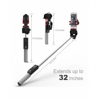 IPhoto 360 Degree Rotation Selfie Stick with Bluetooth Remote and Ergonomic Handle Price in Pakistan | LAPTAB