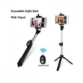 Tripod Selfie Stick with Bluetooth Remote Shutter, Foldable, Non-Slip, 7-Stage Stretch Price in Pakistan | LAPTAB