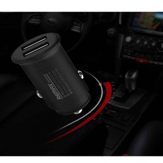 Remax RCC-219 Roki Series Car Charger 2.4A with Alloy Connector, Black Price in Pakistan | LAPTAB