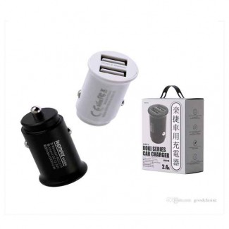 Remax RCC-219 Roki Series Car Charger 2.4A with Alloy Connector, Black Price in Pakistan | LAPTAB