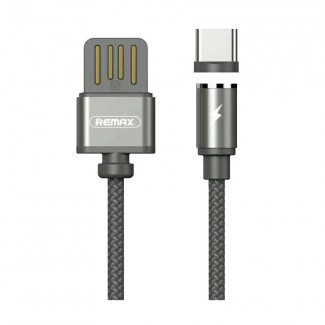Remax Gravity RC-095a Magnetic USB Type-C Charging Cable with LED Light, Black