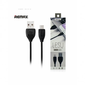 Remax Lesu RC-050m Micro USB Data Cable Black, Flat Design, 1.3A Charging, 1A Data Transfer Price in Pakistan | LAPTAB