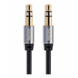Remax RL-L200 2m 3.5mm AUX Audio Cable Black with Eco-friendly TPE and Smart Control Price in Pakistan | LAPTAB