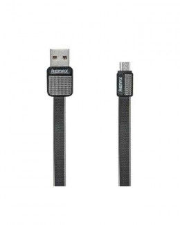 Remax RC-044m Platinum Metal Micro USB Cable 2.1A Fast Charging Black