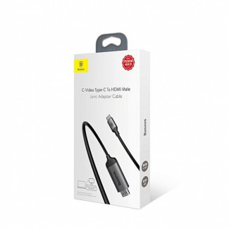 Baseus C-Video Type-C to HDMI Male Adapter Cable 1.8M for 4K Display Price in Pakistan | LAPTAB
