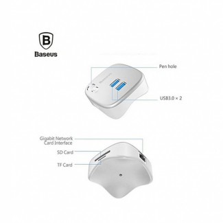 Baseus Notebook Expansion Dock Multifunction Hub with 5 Ports and Card Reader Price in Pakistan | LAPTAB