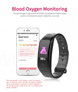 C1 Plus Smart Health Activity Band with Blood Pressure, Heart Rate, Sleep Monitor, Waterproof Price in Pakistan | LAPTAB