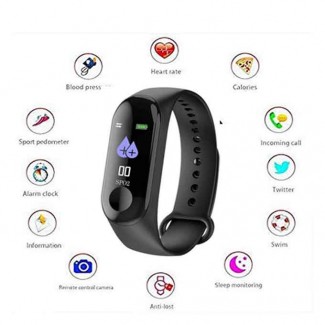 M3 Smart Band Sport Wristband with Heart Rate Monitor, Step Tracker, Call Alert Price in Pakistan | LAPTAB