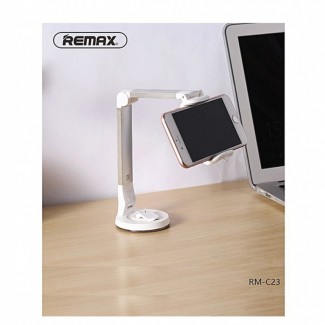 Remax C-24 Silver Car and Desktop Mobile Holder with Power-Grip Suction Cup Price in Pakistan | LAPTAB