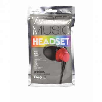 Remax Stereo Wired Earphones with Microphone, Durable TPE Wire, 3.5mm Gold-Plated Plug Price in Pakistan | LAPTAB