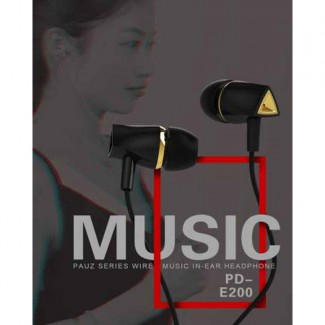 Proda Pauz Series PD-E200 Wired Earphones with HD Microphone, Black Price in Pakistan | LAPTAB