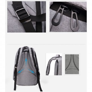 Flanneret 7010 Grey Oxford Cloth Laptop Backpack for Up to 17