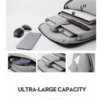 Flanneret 7010 Grey Oxford Cloth Laptop Backpack for Up to 17
