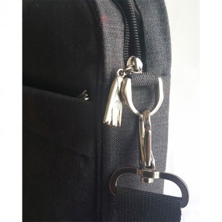 Frosted Fabric 15.6 Inch Dark Gray Shockproof Laptop Shoulder Bag with Zipper Closure Price in Pakistan | LAPTAB