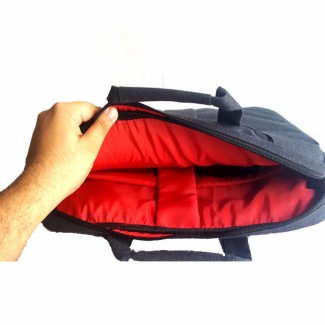 Frosted Fabric 15.6 Inch Dark Gray Shockproof Laptop Shoulder Bag with Zipper Closure Price in Pakistan | LAPTAB