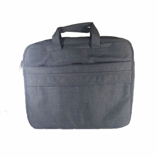 Frosted Fabric 15.6 Inch Dark Gray Shockproof Laptop Shoulder Bag with Zipper Closure Price in Pakistan | LAPTAB