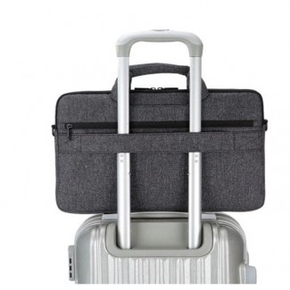 Brinch BW-235 Laptop Bag 15.6 Inch Grey with Padded Compartment and Luggage Strap Price in Pakistan | LAPTAB