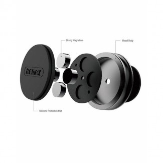 Remax RM-C30 Magnetic Car Phone Holder Black, Compact Aluminum Alloy Design Price in Pakistan | LAPTAB