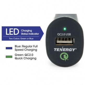 Tenergy 18W Adaptive 2.0 AC and Car Charger with Qualcomm Quick Charge 2.0 Price in Pakistan | LAPTAB