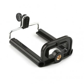 Universal Tripod Clip Mount Adabter For Mobile - Black