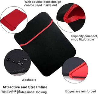 Laptop Side Sleeve 15 & 17 Inch Black, Durable Tarpaulin with Soft Lining Price in Pakistan | LAPTAB