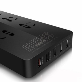 Remax Alien Series RU-S4 Power Strip with 6 Universal Plugs and 5 USB Ports 4.2A Price in Pakistan | LAPTAB