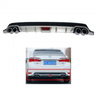 Diffuser 4 Silencer with Light JDM Sport Racing Style OEM Fitment Polyurethane