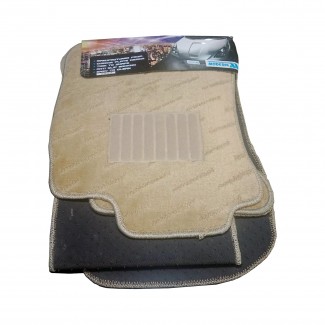 Toyota Prado FJ120 Carpet Mat Set of 6 Pieces, Beige, Genuine Fit