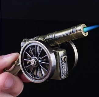Cannon Shaped Refillable Butane Cigarette Lighter ? Retro Tabletop Ornament Price in Pakistan | LAPTAB