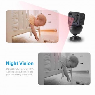 1080P Ultra Mini WiFi Camera with Battery, Magnetic Bracket, Night Vision, 150? View Angle Price in Pakistan | LAPTAB