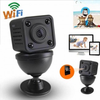 1080P Ultra Mini WiFi Camera with Battery, Magnetic Bracket, Night Vision, 150? View Angle Price in Pakistan | LAPTAB
