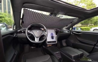 Auto Universal Car Retractable Windshield Sun Shade - Easy Install, Space Saving, Compact Storage