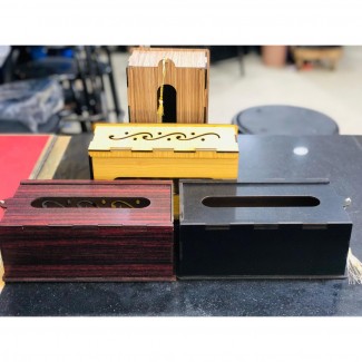Wooden Tissue Box in Mixed Colors for Home and Office Decoration Price in Pakistan | LAPTAB