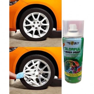 Rubber Spray Paint for All Cars ? Peelable Wheel Coating in Black, Pink, Silver & White Price in Pakistan | LAPTAB
