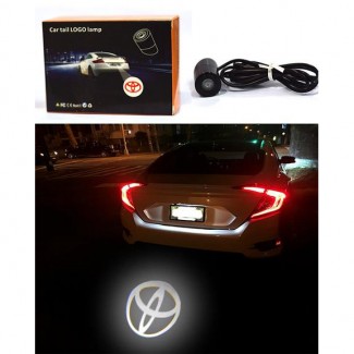 Laser LED Tail Logo Lamp for Toyota, Waterproof, 2.2 cm Diameter, Rear License Plate Light