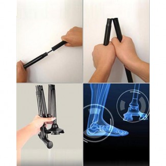 Adjustable Walking Stick with Alarm, 3 LED Lights, Foldable with Carry Bag Price in Pakistan | LAPTAB