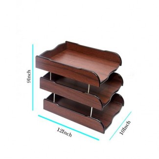 Wooden 3-Layer Document Plate for Office and Home, Fits A4 and Foolscap Papers Price in Pakistan | LAPTAB