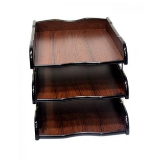 Wooden 3-Layer Document Plate for Office and Home, Fits A4 and Foolscap Papers Price in Pakistan | LAPTAB