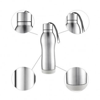 Sports Thermos Insulated Stainless Steel Water Bottle with Vacuum Seal and Nylon Rope Price in Pakistan | LAPTAB