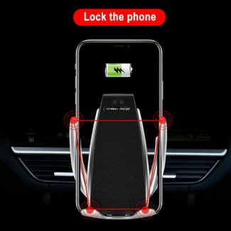 S6 Smart Sensor Car Wireless Charger with Mobile Holder, Air Vent Mount, Qi-Compatible Price in Pakistan | LAPTAB
